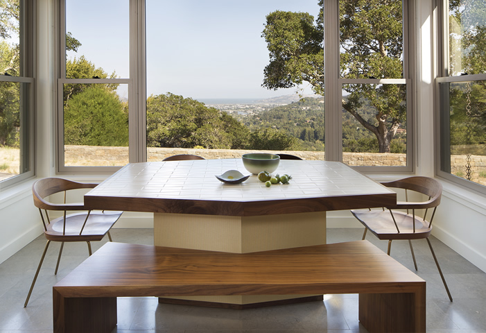 Marin residence kitchen table