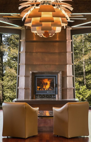 Napa Valley fireplace