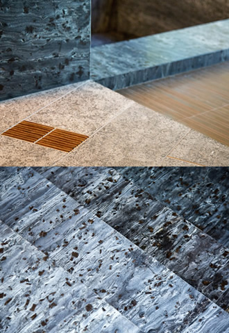 Napa Valley bath materials collage